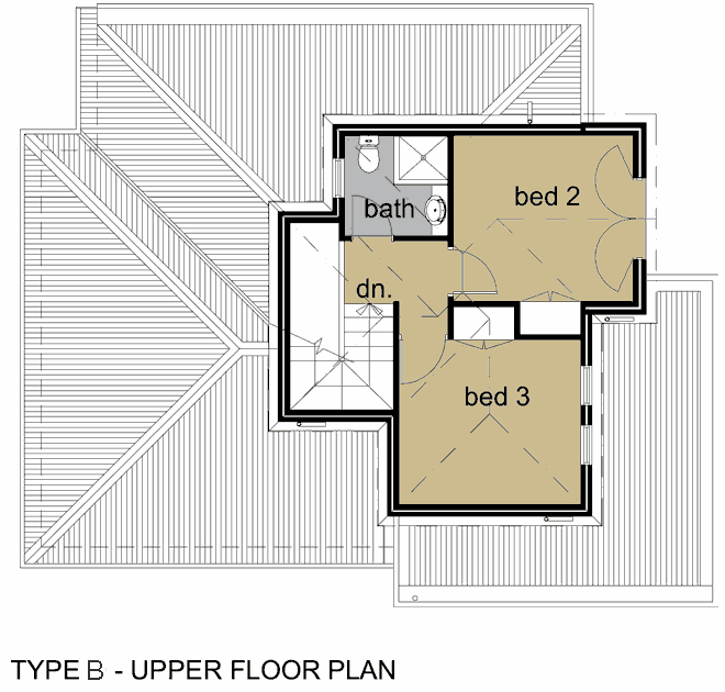 Type B Upper Floor Plan