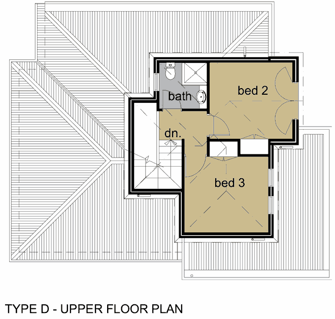 Type D Upper Floor Plan